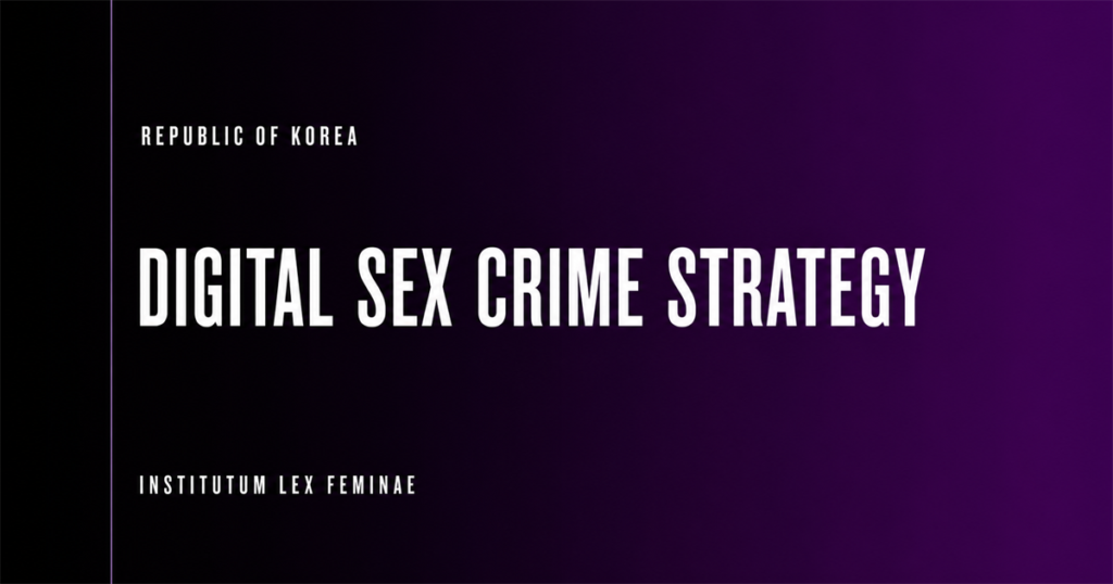 South Korea DIgital Sex Crime Strategy
